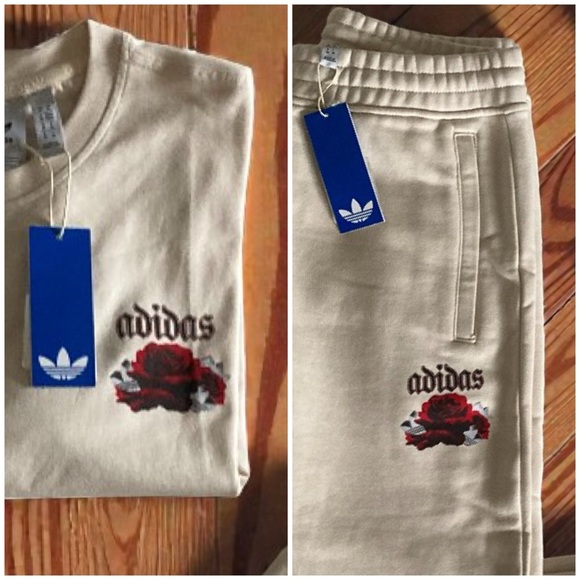 NWT 2 PC T-shirt and jogger sweatpants XL matching set adidas originals outfit - Picture 5 of 5